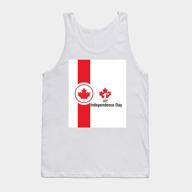 1st July Canada Independence Day Tank Top by RedoneDesignART